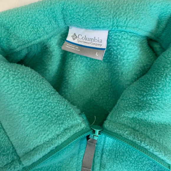Large Columbia Long Sleeve Fleece Jacket Full Zip Womens Activewear Sports - Picture 3 of 8